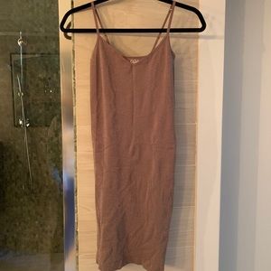 Free People intimately dusty rose gold slip dress